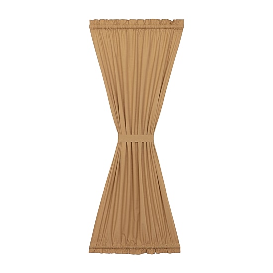 Vhc Brands Simple Life Light-Filtering Rod Pocket Single Door Panel Curtain