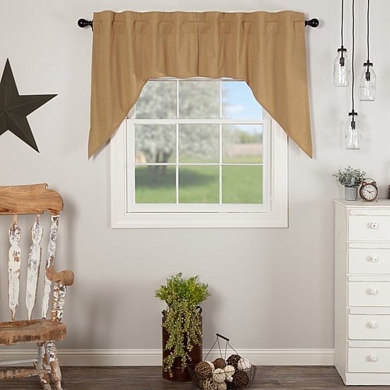 Vhc Brands Simple Life Swag Rod Pocket Tailored Valance