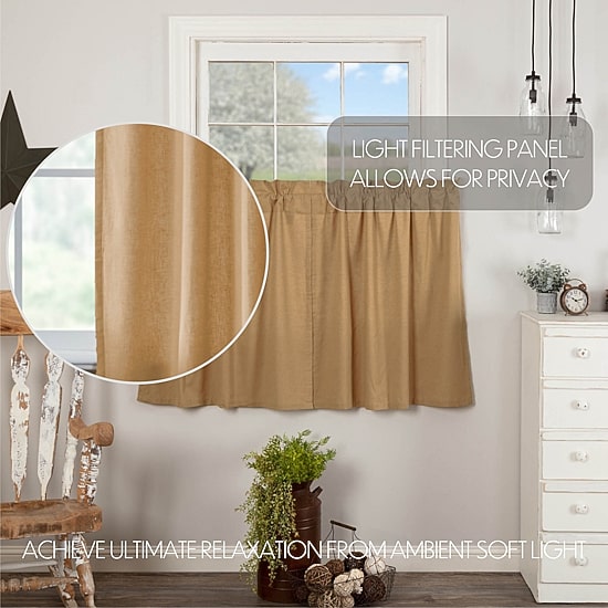 Vhc Brands Simple Life 2-pc. Rod Pocket Window Tier