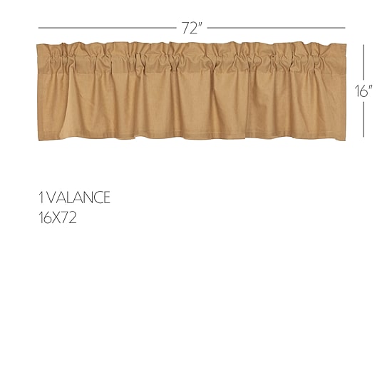 Vhc Brands Simple Life Rod Pocket Tailored Valance
