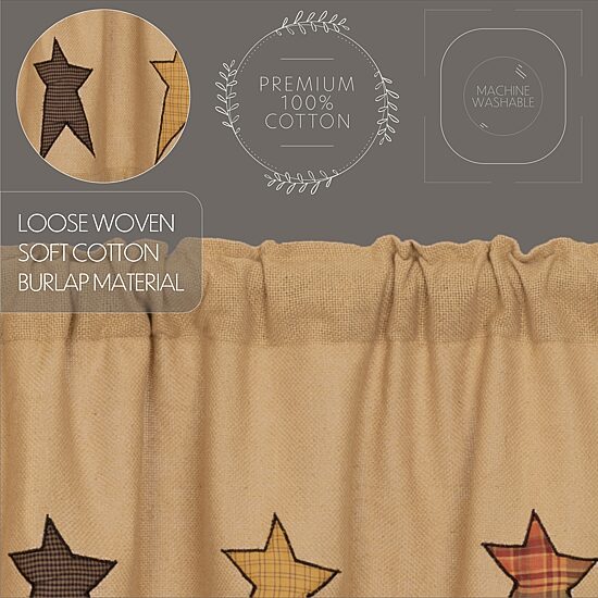 Vhc Brands Stratton Prairie Swag Rod Pocket Tailored Valance