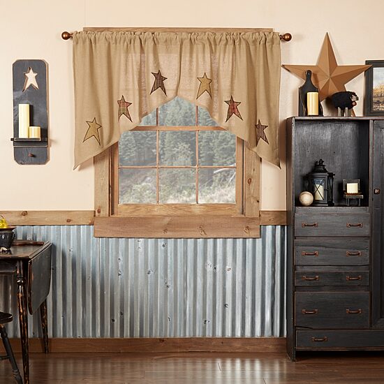 Vhc Brands Stratton Swag Rod Pocket Tailored Valance