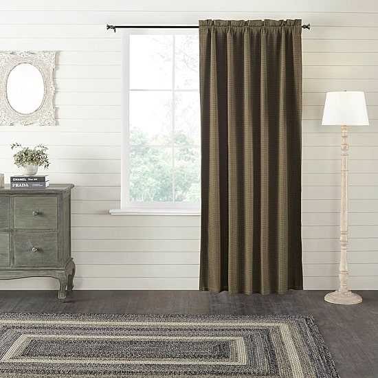 Vhc Brands Tea Cabin Rod Pocket Blackout Single Curtain Panel