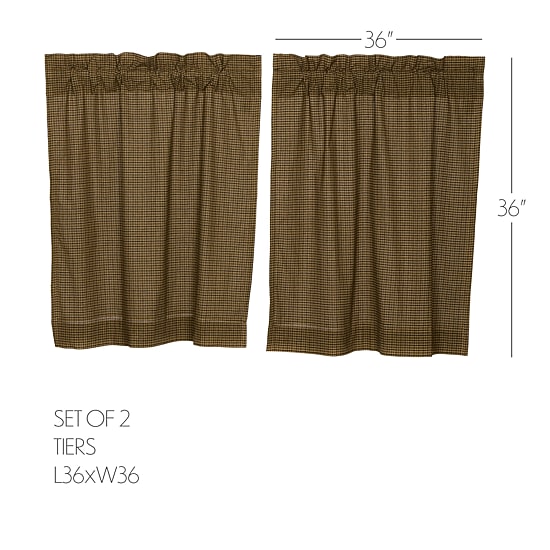 Vhc Brands Tea Cabin 2-pc. Rod Pocket Window Tier