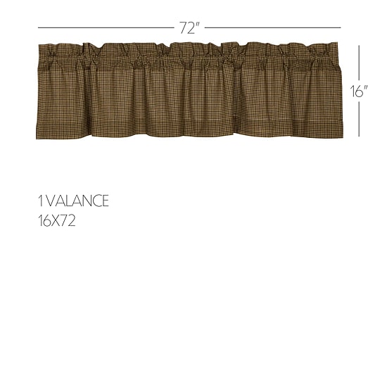 Vhc Brands Tea Cabin Rod Pocket Tailored Valance