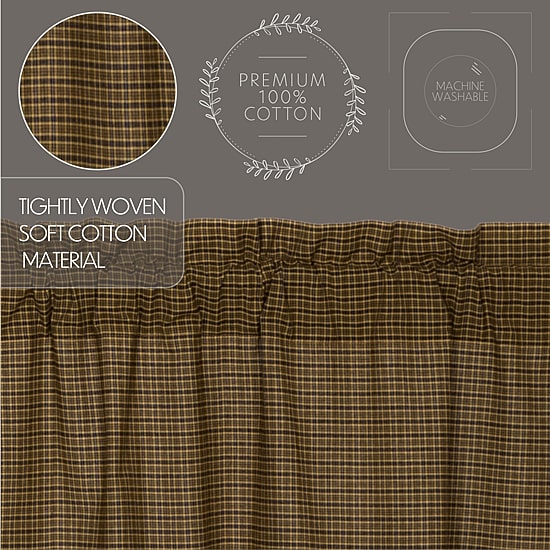 Vhc Brands Tea Cabin Rod Pocket Tailored Valance