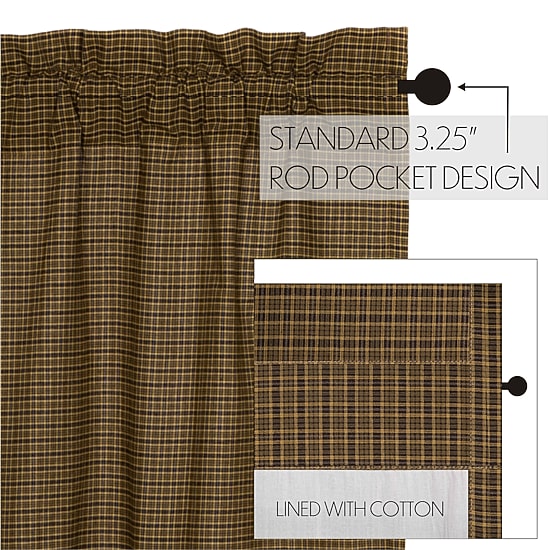 Vhc Brands Tea Cabin Rod Pocket Tailored Valance