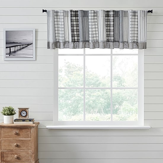 Vhc Brands Sawyer Patchwork Rod Pocket Tailored Valance