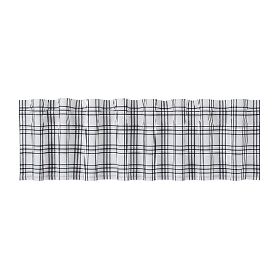 Vhc Brands Sawyer Plaid Rod Pocket Tailored Valance