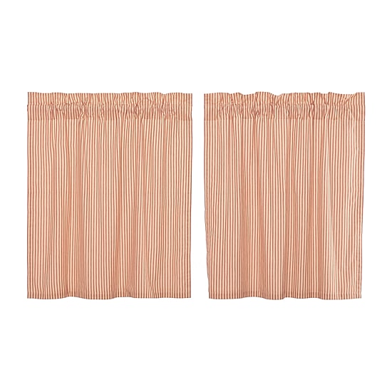 Vhc Brands Sawyer Ticking 2-pc. Rod Pocket Window Tier