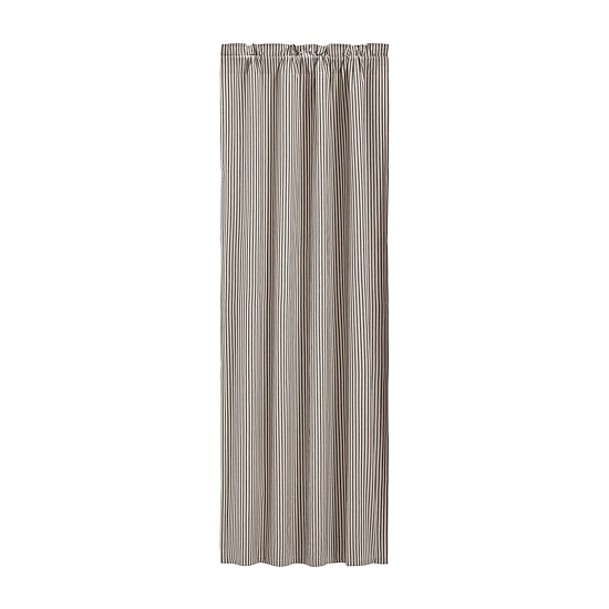Vhc Brands Sawyer Ticking Rod Pocket Blackout Single Curtain Panel