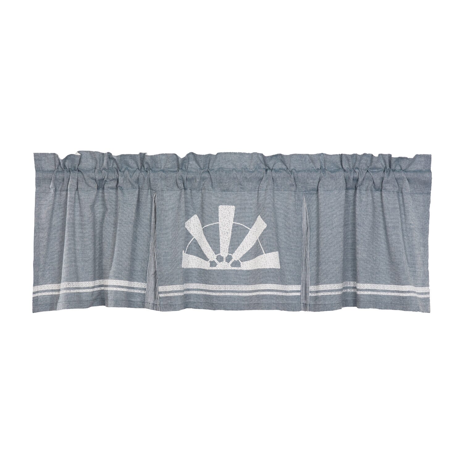 Vhc Brands Sawyer Windmill Rod Pocket Tailored Valance
