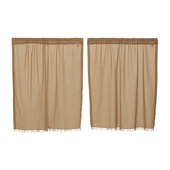 Vhc Brands Tobacco Cloth 2-pc. Rod Pocket Window Tier