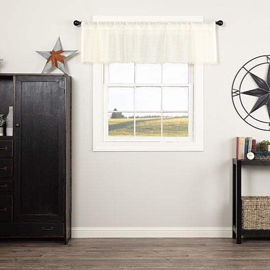 Vhc Brands Tobacco Cloth Rod Pocket Tailored Valance