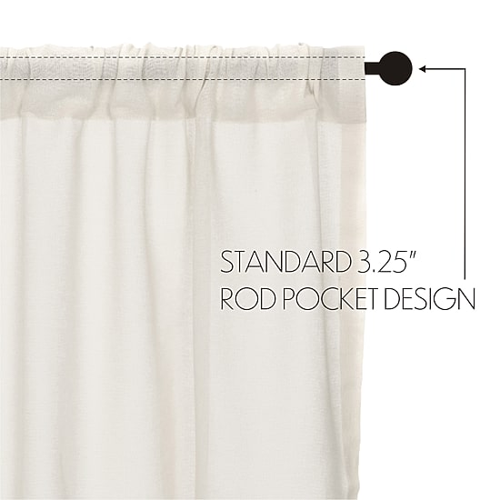 Vhc Brands Tobacco Cloth Rod Pocket Tailored Valance