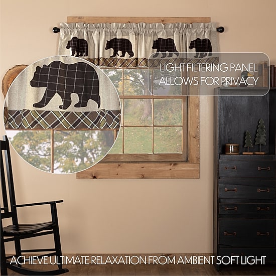 Vhc Brands Wyatt Bear Rod Pocket Tailored Valance
