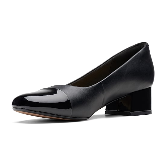 Clarks Marilyn Sara Womens Cap Closed Toe Flat Heel Pumps