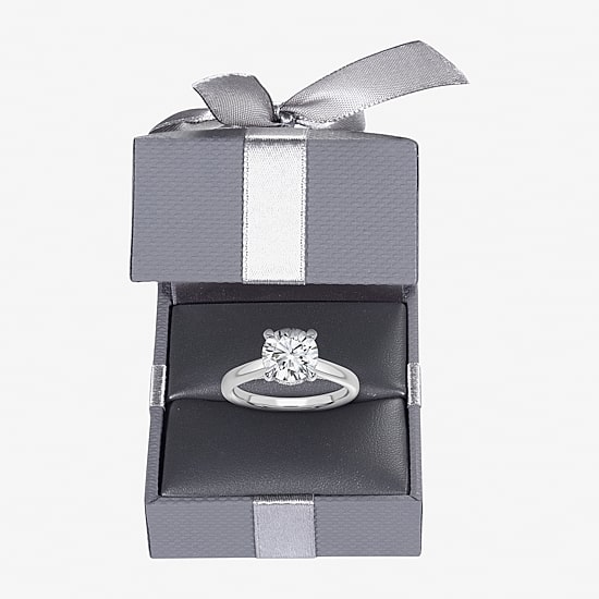 2 1/5 CT. T.W. (G-H / SI1-SI2) Lab-Grown Diamond Solitaire Engagement Ring in 14K Gold