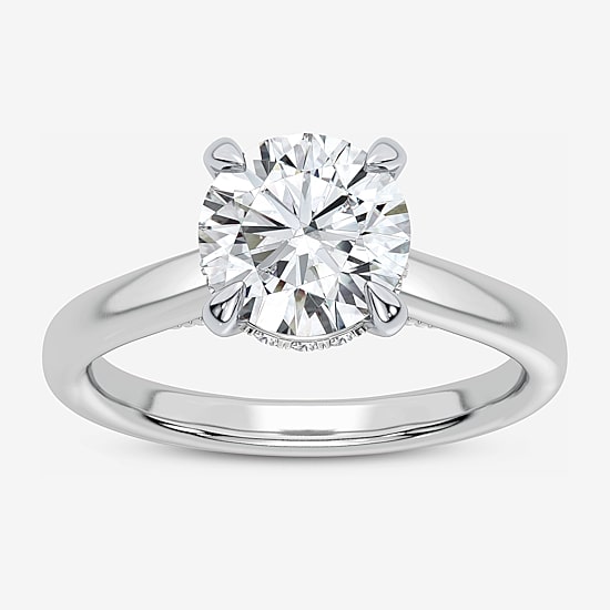2 1/5 CT. T.W. (G-H / SI1-SI2) Lab-Grown Diamond Solitaire Engagement Ring in 14K Gold