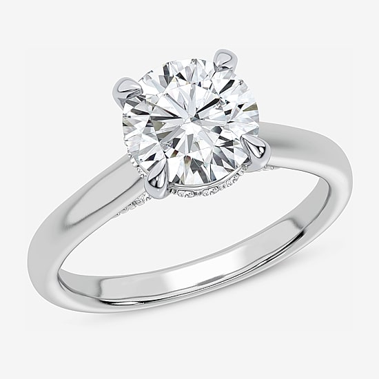 2 1/5 CT. T.W. (G-H / SI1-SI2) Lab-Grown Diamond Solitaire Engagement Ring in 14K Gold