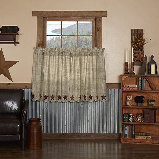 Vhc Brands Abilene Star 2-pc. Rod Pocket Window Tier