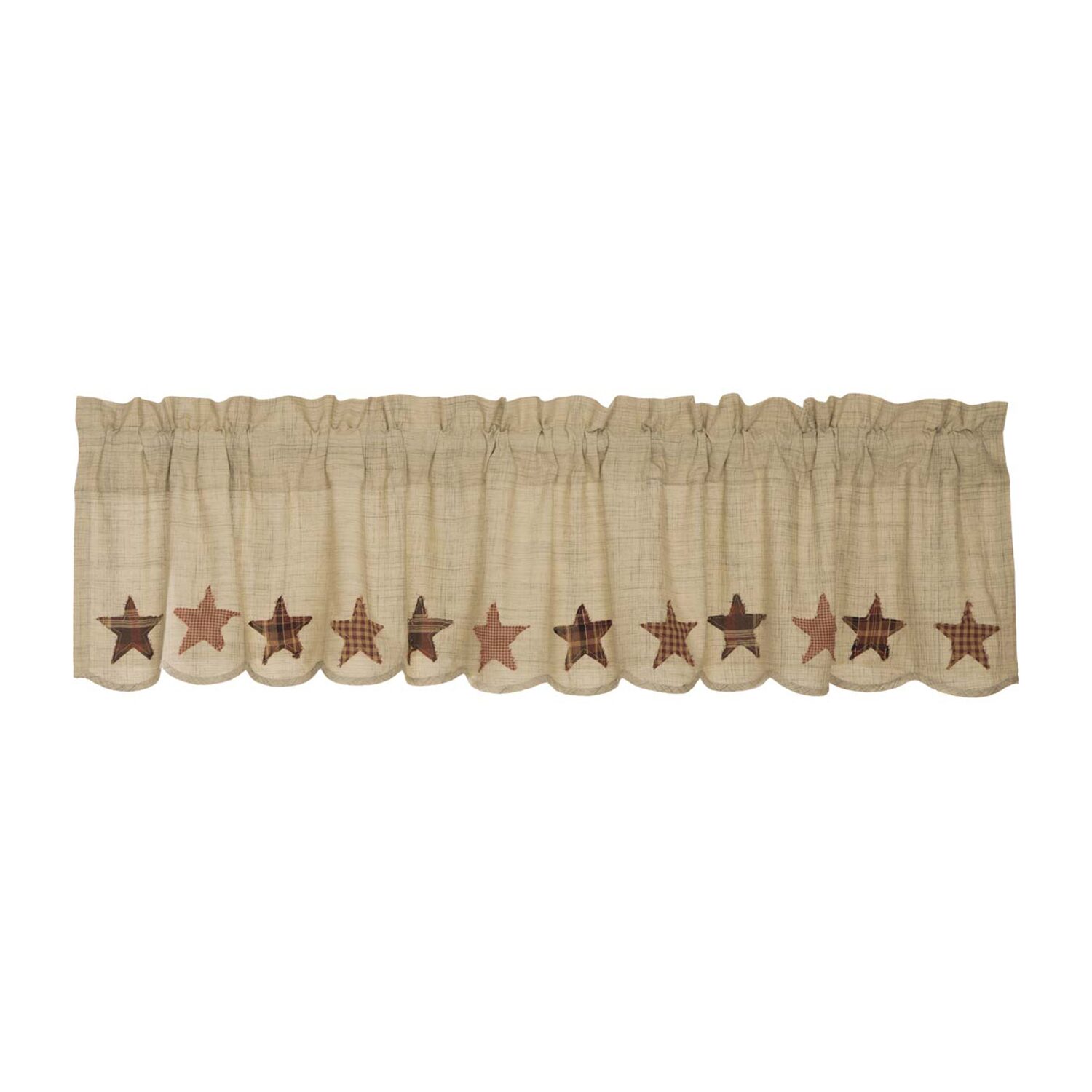 Vhc Brands Abilene Star Rod Pocket Scallop Valance