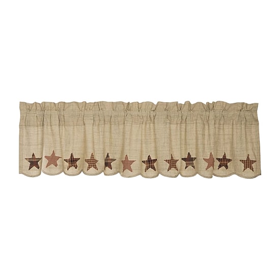 Vhc Brands Abilene Star Rod Pocket Scallop Valance
