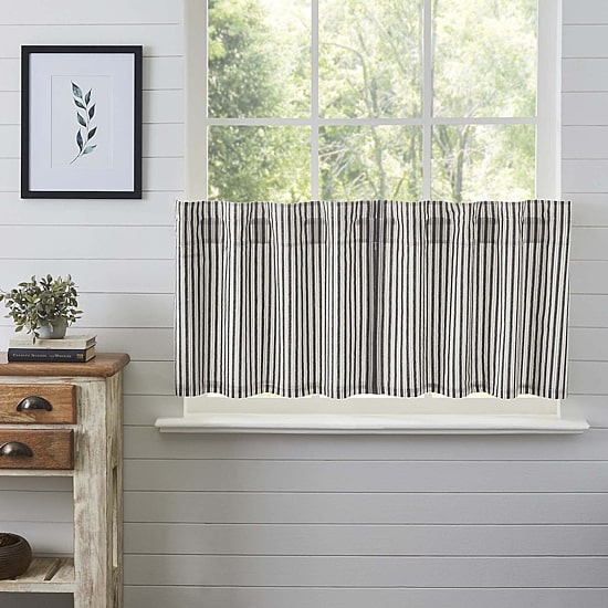 Vhc Brands Ashmont Ticking 2-pc. Rod Pocket Window Tier