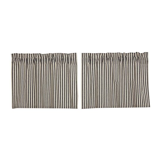 Vhc Brands Ashmont Ticking 2-pc. Rod Pocket Window Tier