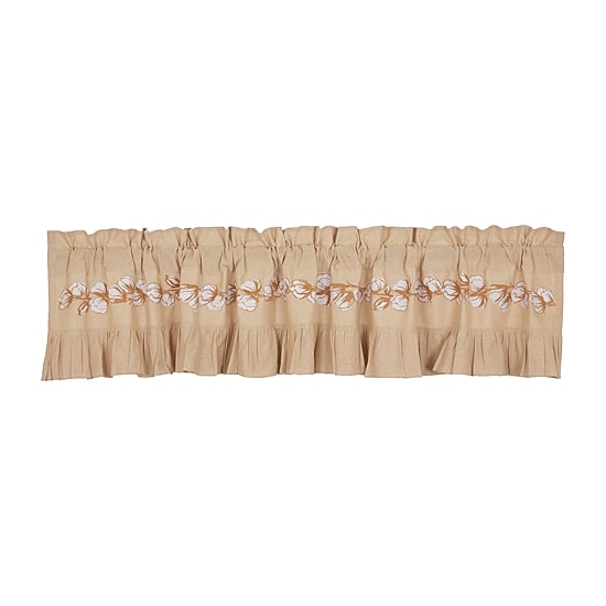 Vhc Brands Ashmont Cotton Bol Rod Pocket Tailored Valance