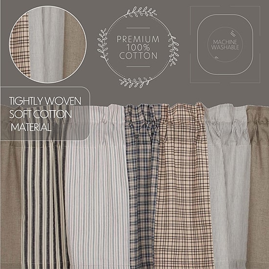 Vhc Brands Ashmont Patchwork Rod Pocket Tailored Valance
