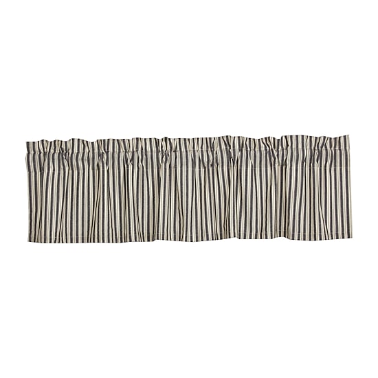Vhc Brands Ashmont Ticking Rod Pocket Tailored Valance