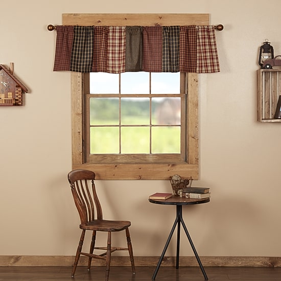 Vhc Brands Beckham Patchwork Rod Pocket Tailored Valance