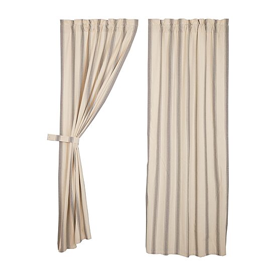 Vhc Brands Grace Rod Pocket Light-Filtering Set of 2 Curtain Panel