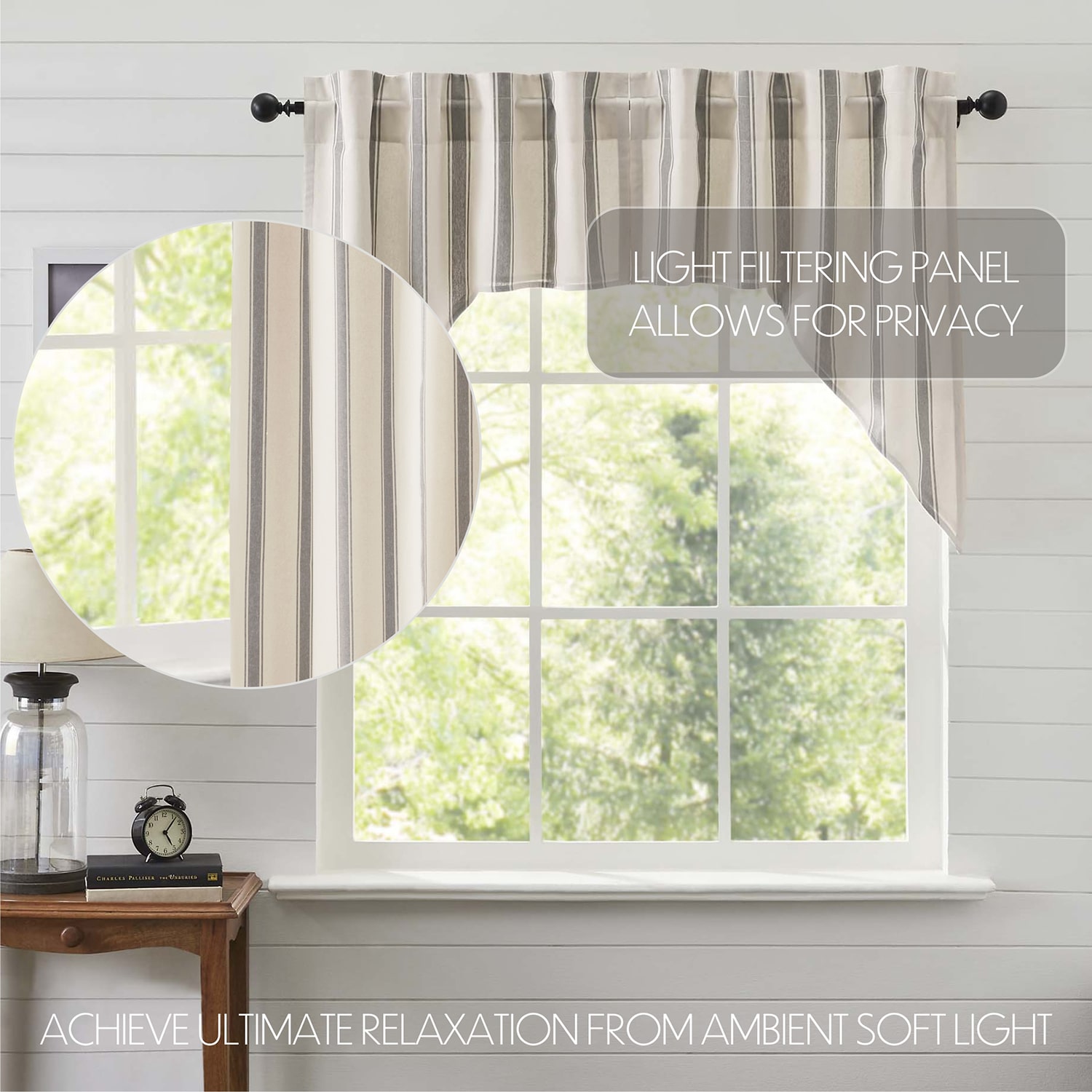 Vhc Brands Grace Swag Rod Pocket Tailored Valance