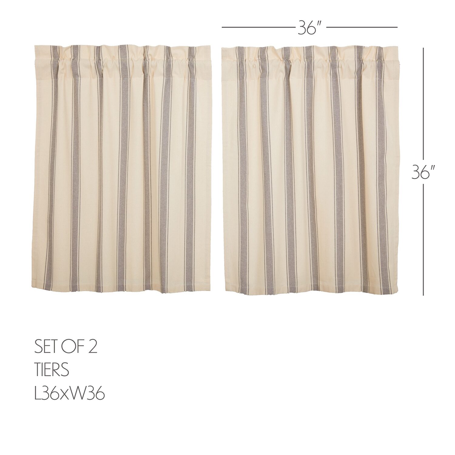 Vhc Brands Grace 2-pc. Rod Pocket Window Tier