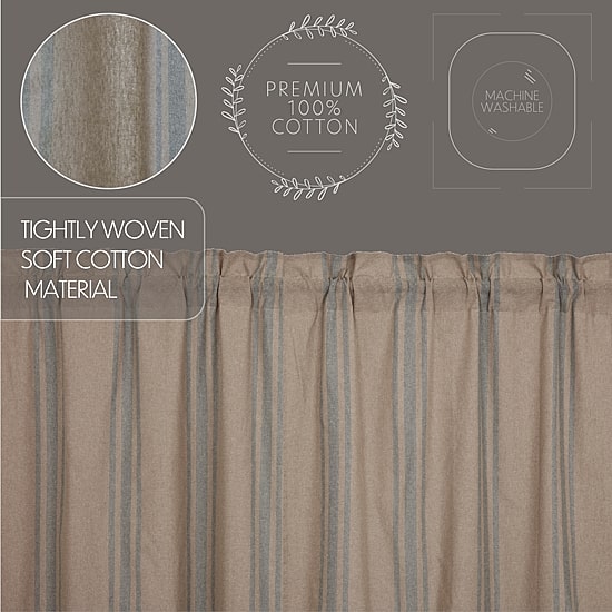 Vhc Brands Grain Sack Prairie Swag Rod Pocket Tailored Valance