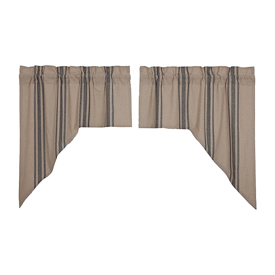 Vhc Brands Grain Sack Swag Rod Pocket Tailored Valance