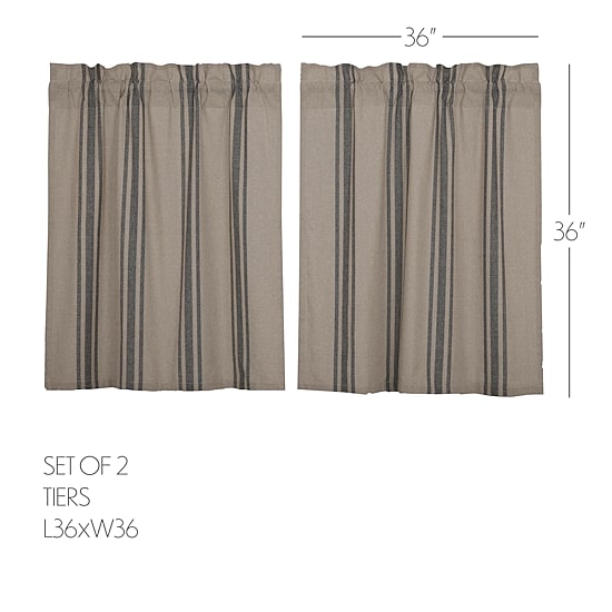 Vhc Brands Grain Sack 2-pc. Rod Pocket Window Tier