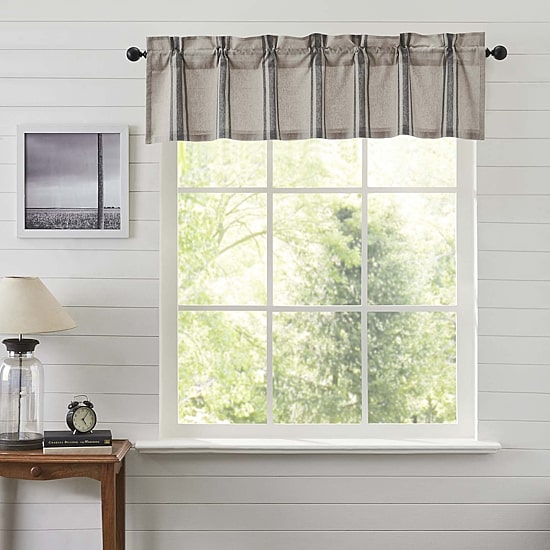 Vhc Brands Grain Sack Rod Pocket Tailored Valance