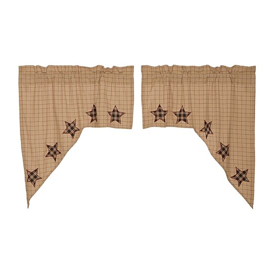 Vhc Brands Bingham Star Swag Rod Pocket Tailored Valance