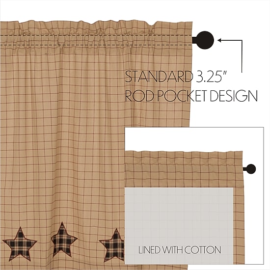 Vhc Brands Bingham Star 2-pc. Rod Pocket Window Tier