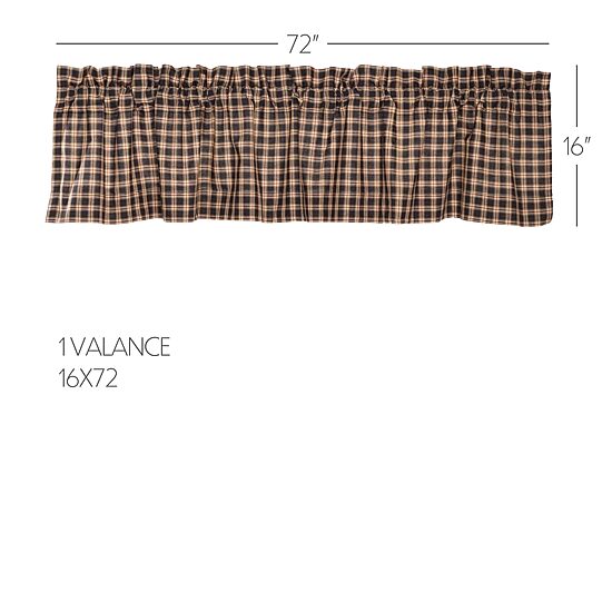 Vhc Brands Bingham Star Rod Pocket Tailored Valance