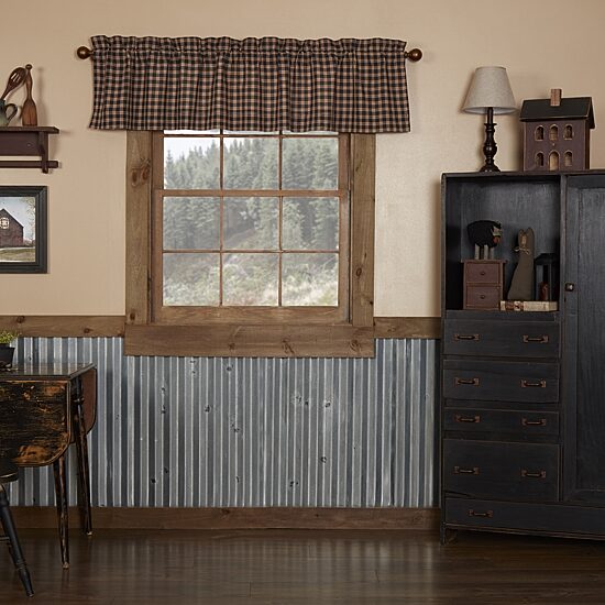 Vhc Brands Bingham Star Rod Pocket Tailored Valance