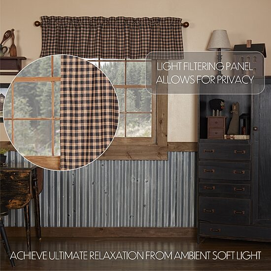 Vhc Brands Bingham Star Rod Pocket Tailored Valance
