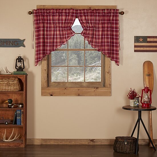 Vhc Brands Braxton Prairie Swag Rod Pocket Scallop Valance