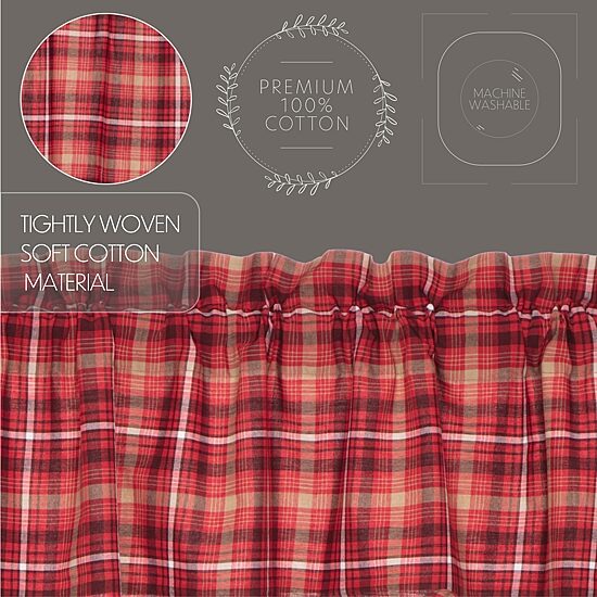 Vhc Brands Braxton Prairie Swag Rod Pocket Scallop Valance
