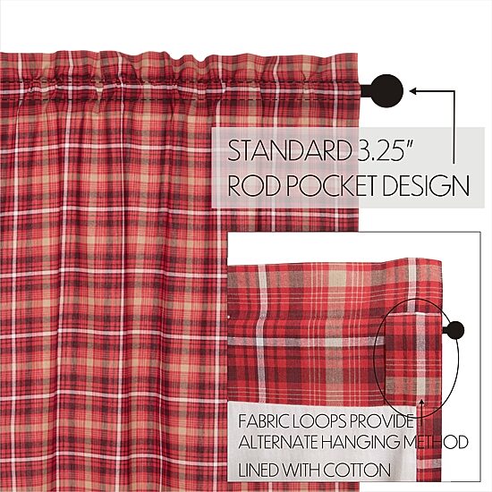 Vhc Brands Braxton Swag Rod Pocket Scallop Valance