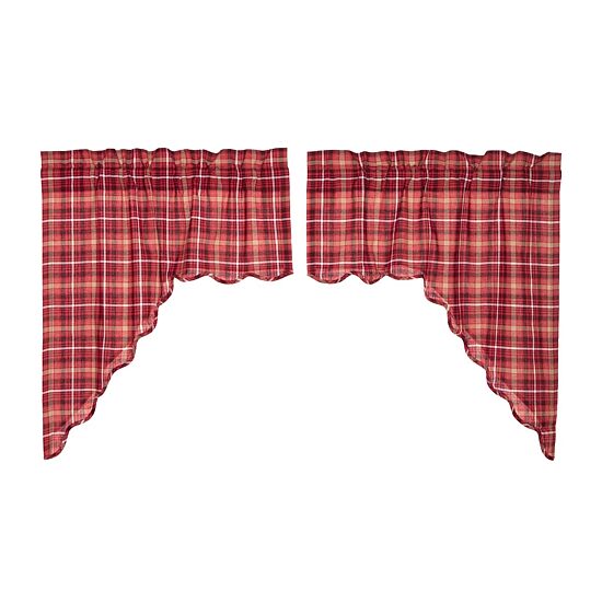 Vhc Brands Braxton Swag Rod Pocket Scallop Valance