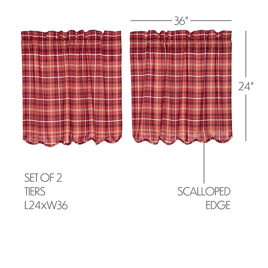 Vhc Brands Braxton 2-pc. Rod Pocket Window Tier